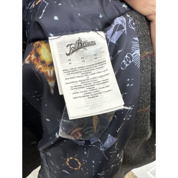 Joe Browns Tweed Jacket Blazer Wool Blend Gray Check Men's 44 - Picture 8 of 9